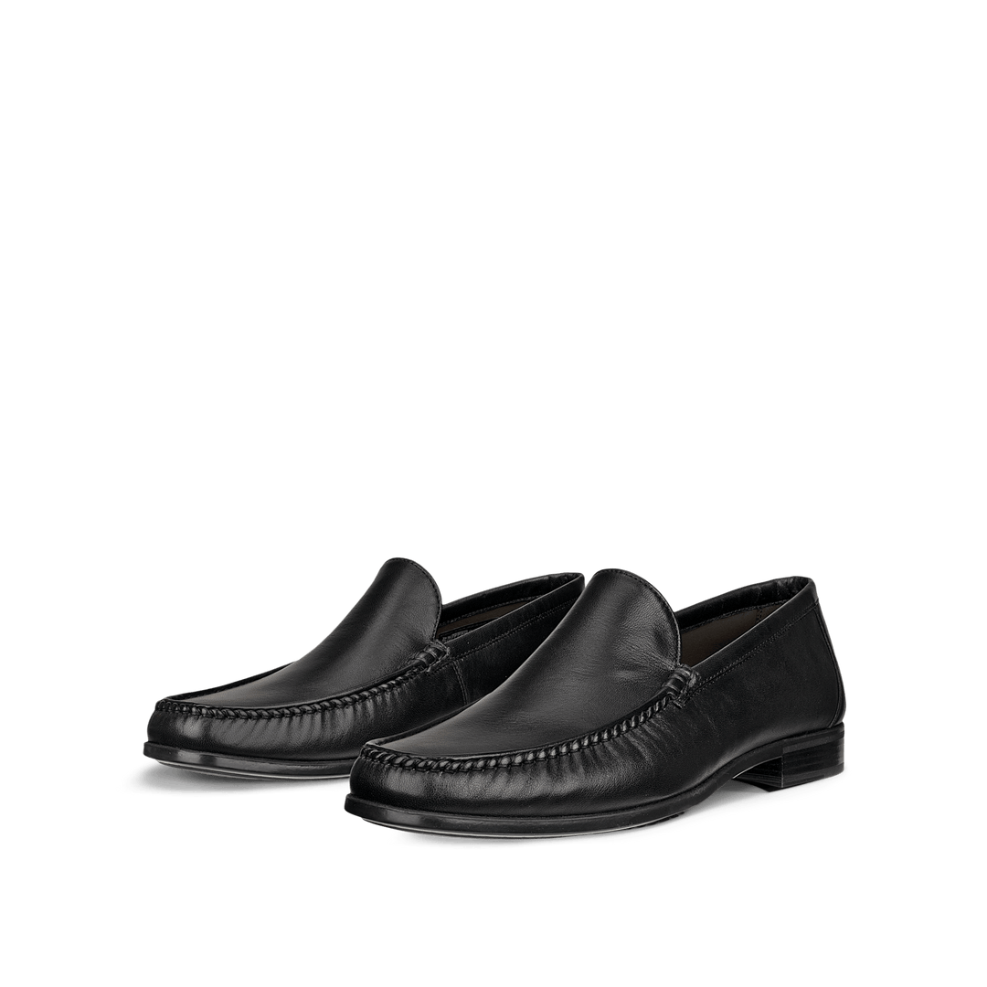 ECCO MEN'S DRESS MOC LOAFER - Black