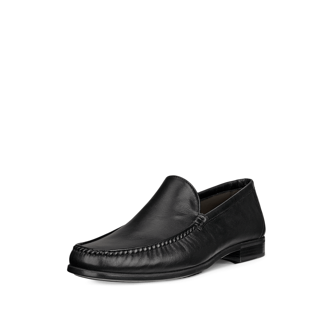 ECCO MEN'S DRESS MOC LOAFER - Black