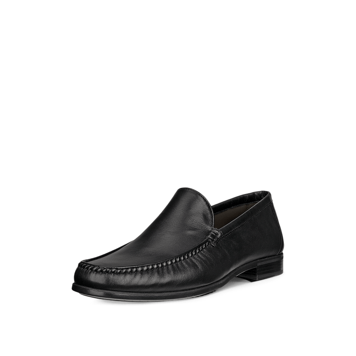ECCO MEN'S DRESS MOC LOAFER - Black