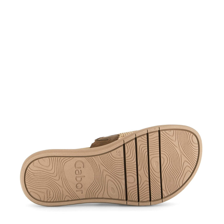 Gabor Woven Slide Cognac/Camel