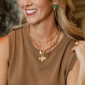 Cross Toggle Necklace