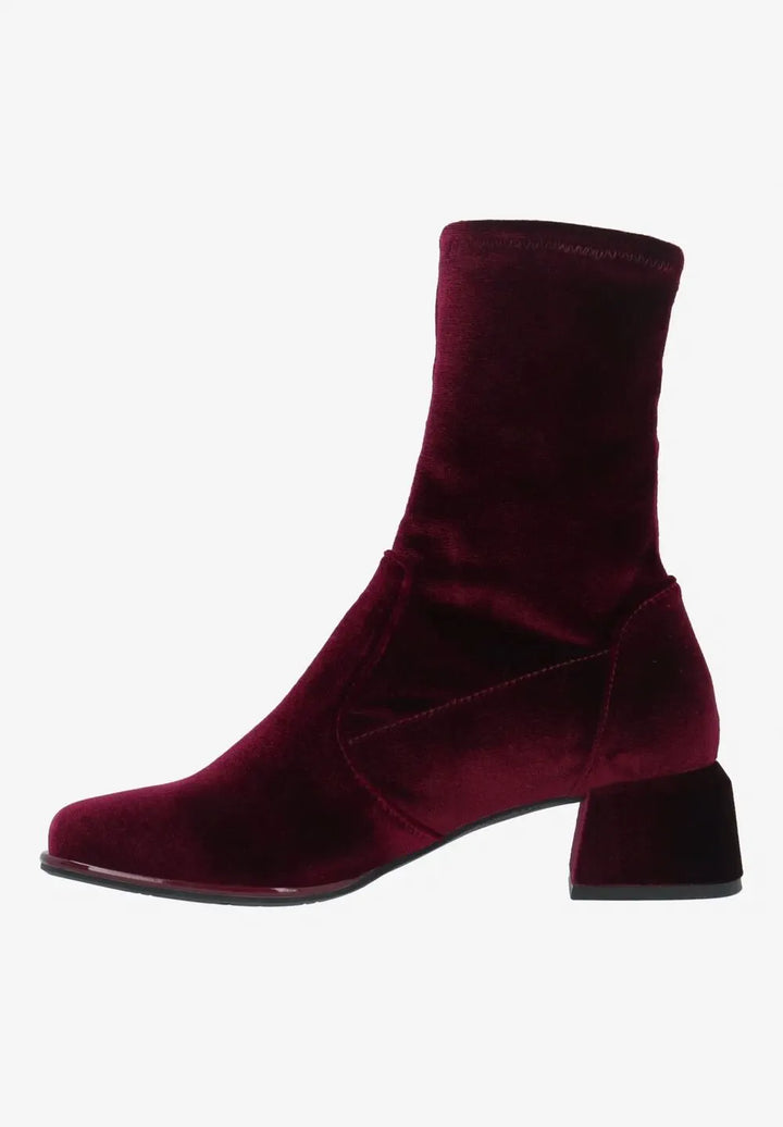 Nyvani Boot by LDP - Velvet Red Velvet
