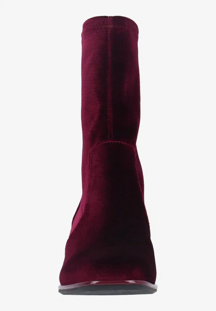 Nyvani Boot by LDP - Velvet Red Velvet