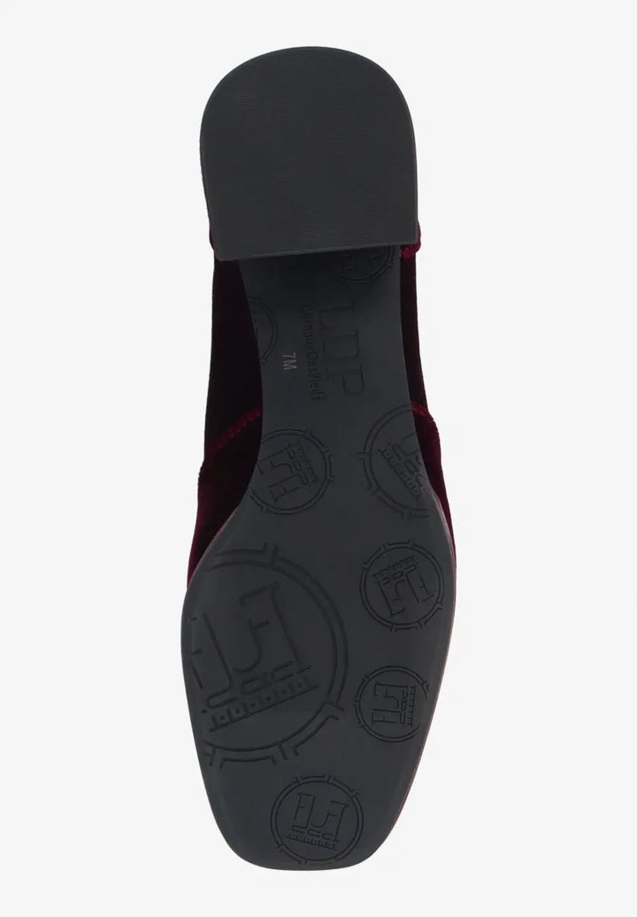 Nyvani Boot by LDP - Velvet Red Velvet