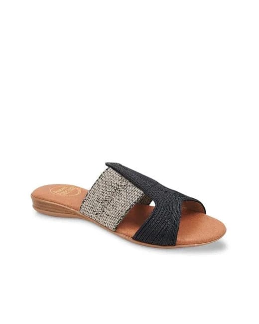 ANDRE ASSOUS Noor Slide Black/Beige