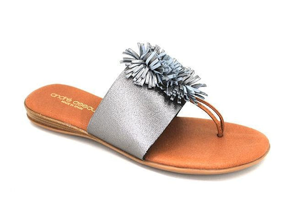 Andre Assous Novalee Pewter Thong Sandal