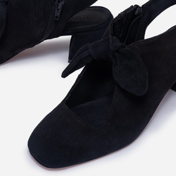 Angelina Shootie Pump by Bernardo - Black Suede