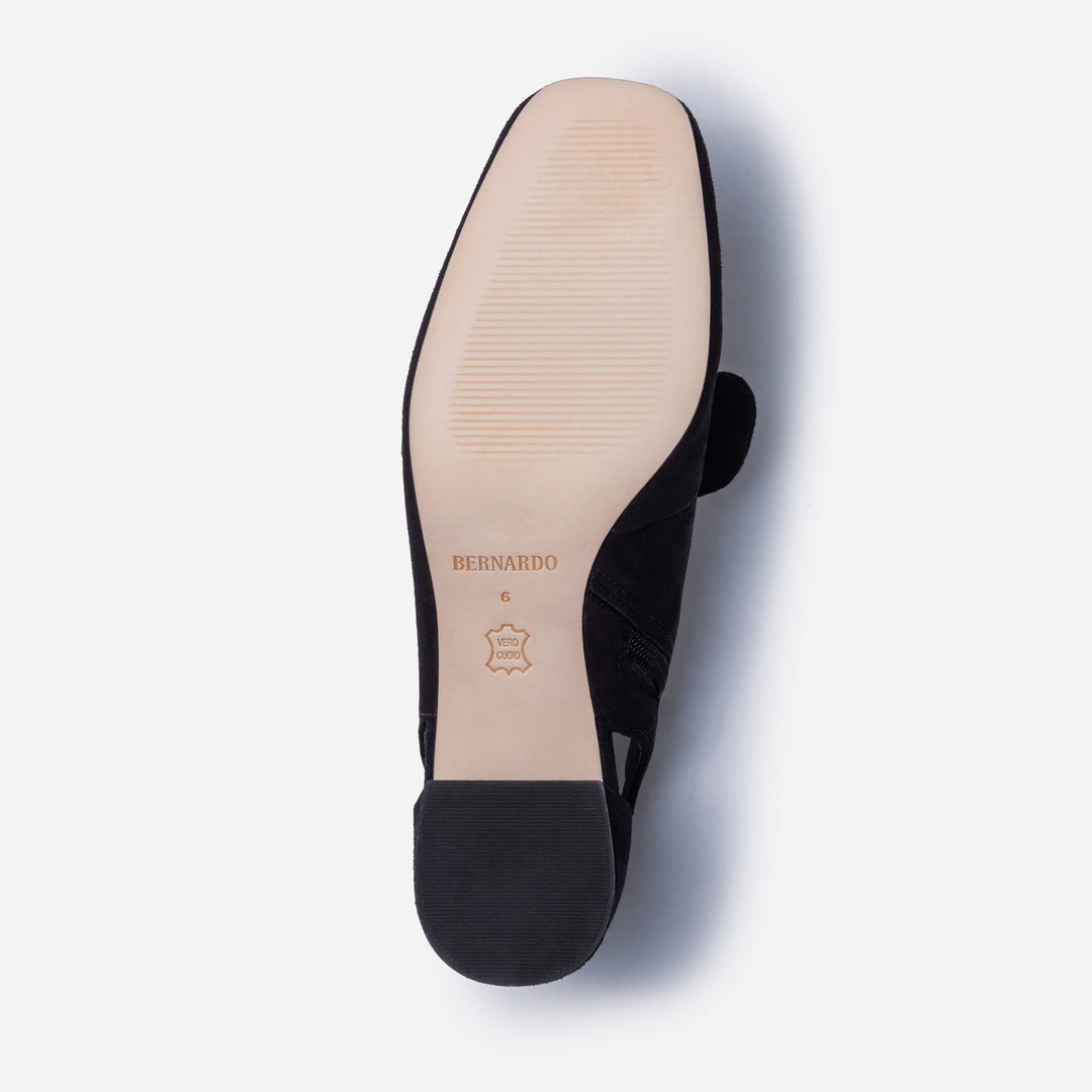 Angelina Shootie Pump by Bernardo - Black Suede