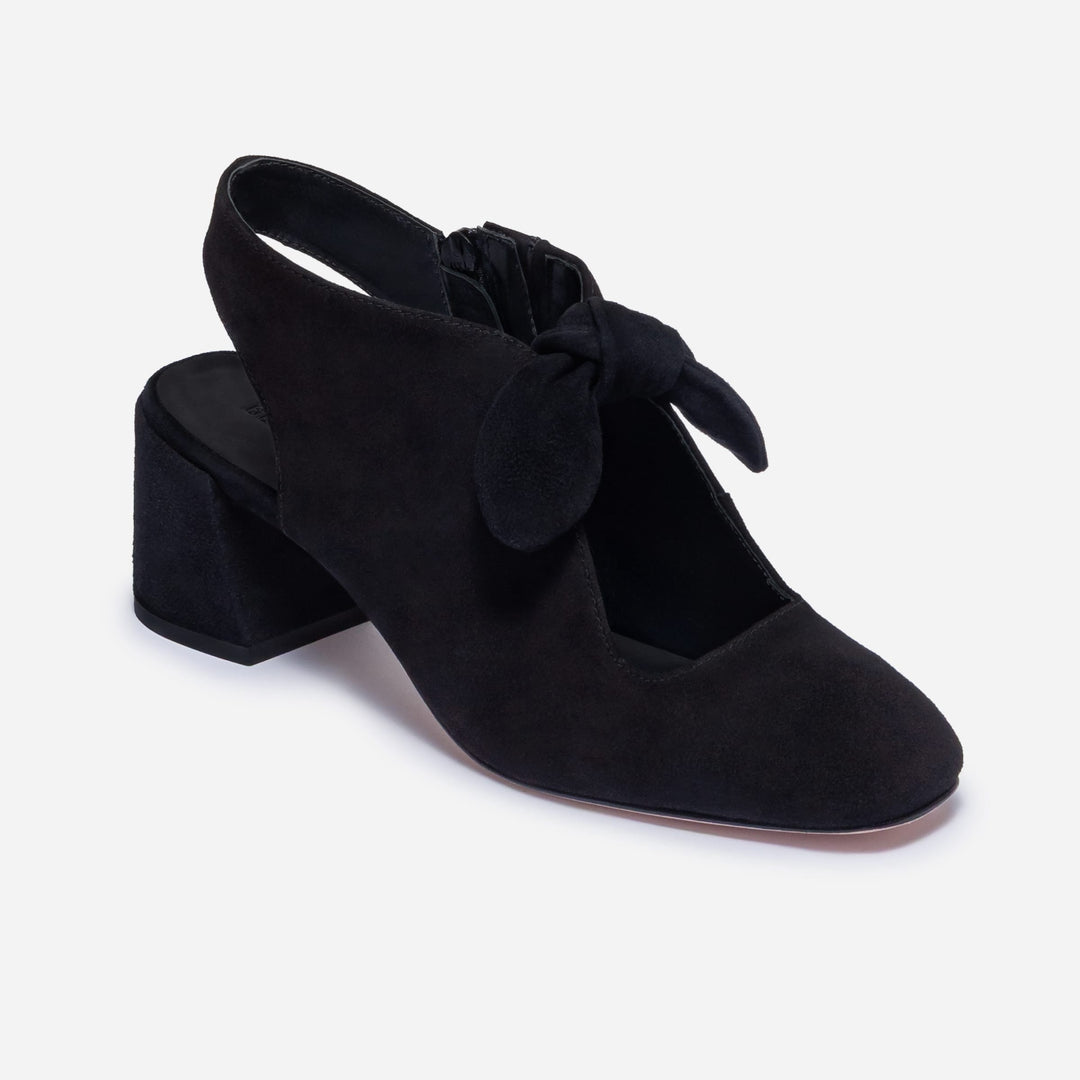Angelina Shootie Pump by Bernardo - Black Suede