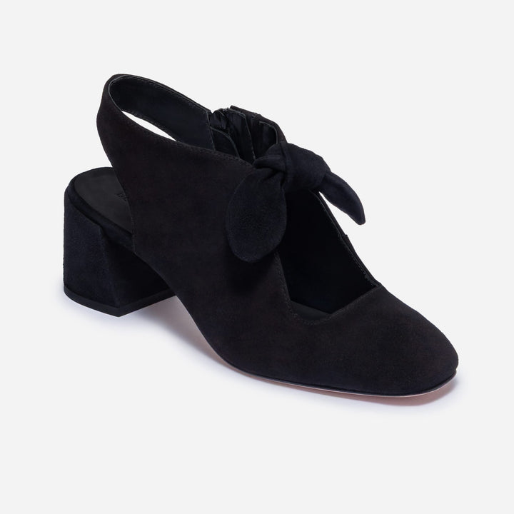 Angelina Shootie Pump by Bernardo - Black Suede