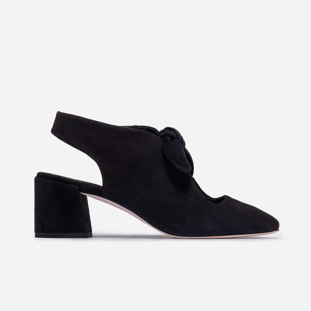 Angelina Shootie Pump by Bernardo - Black Suede