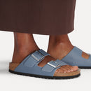 Arizona Big Buckle by Birkenstock - Basalt Gray Oiled Leather Nar/Med