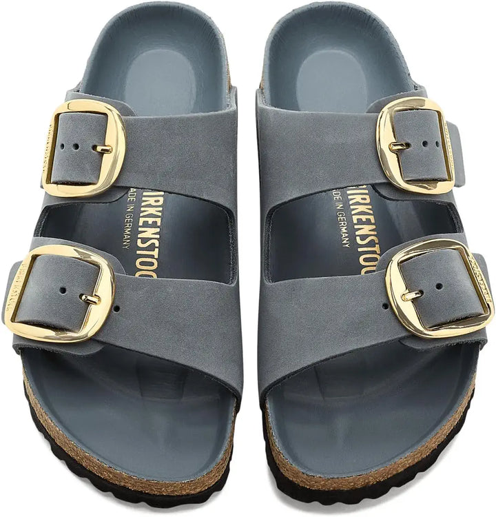 Arizona Big Buckle by Birkenstock - Basalt Gray Oiled Leather Nar/Med