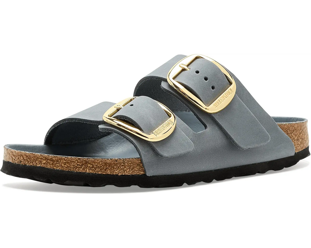 Arizona Big Buckle by Birkenstock - Basalt Gray Oiled Leather Nar/Med