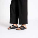 Arizona Black Embossed Leather by Birkenstock