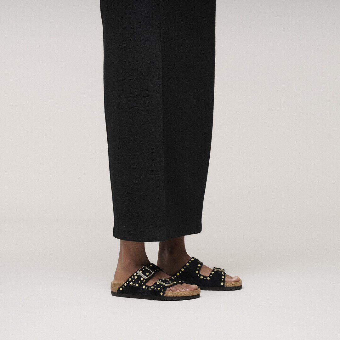 Arizona Rivets Black Suede Med/Nar by Birkenstock