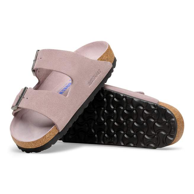Arizona Soft Footbed by Birkenstock - Faded Purple Suede Nar/Med
