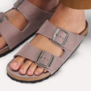 Arizona Soft Footbed by Birkenstock - Faded Purple Suede Reg