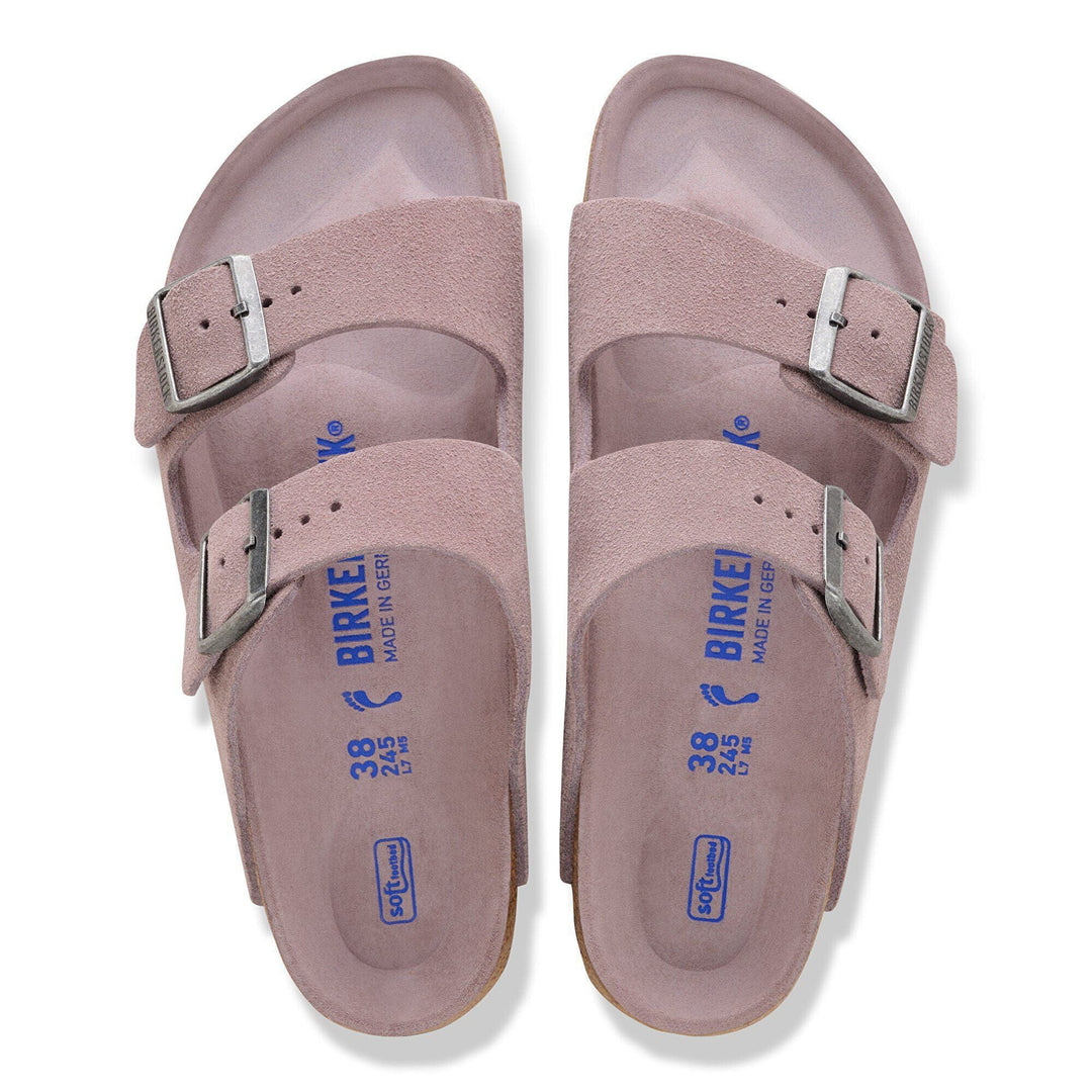 Arizona Soft Footbed by Birkenstock - Faded Purple Suede Reg