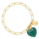 Audrey Heart Bracelet : Tiger's Eye