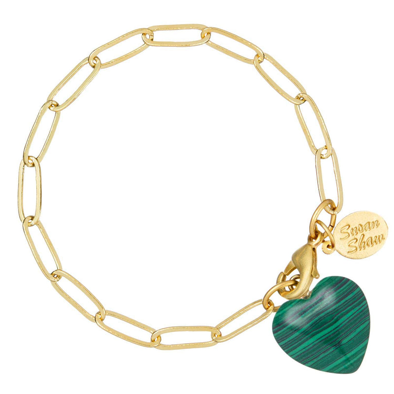 Audrey Heart Bracelet : Tiger's Eye