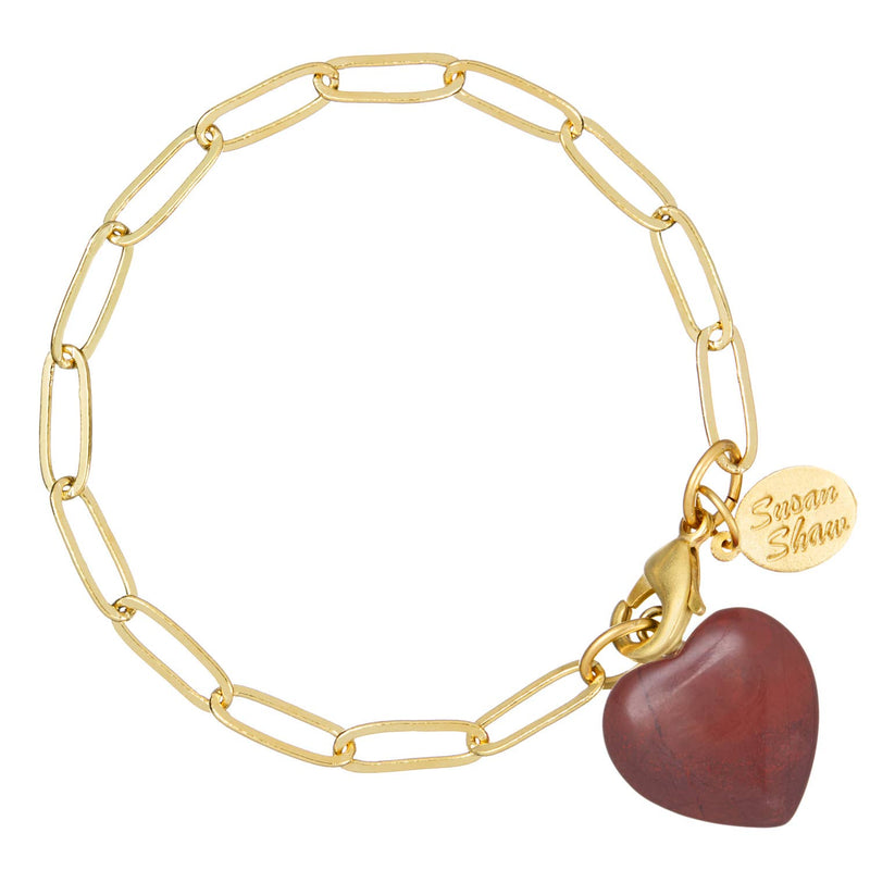 Audrey Heart Bracelet : Tiger's Eye
