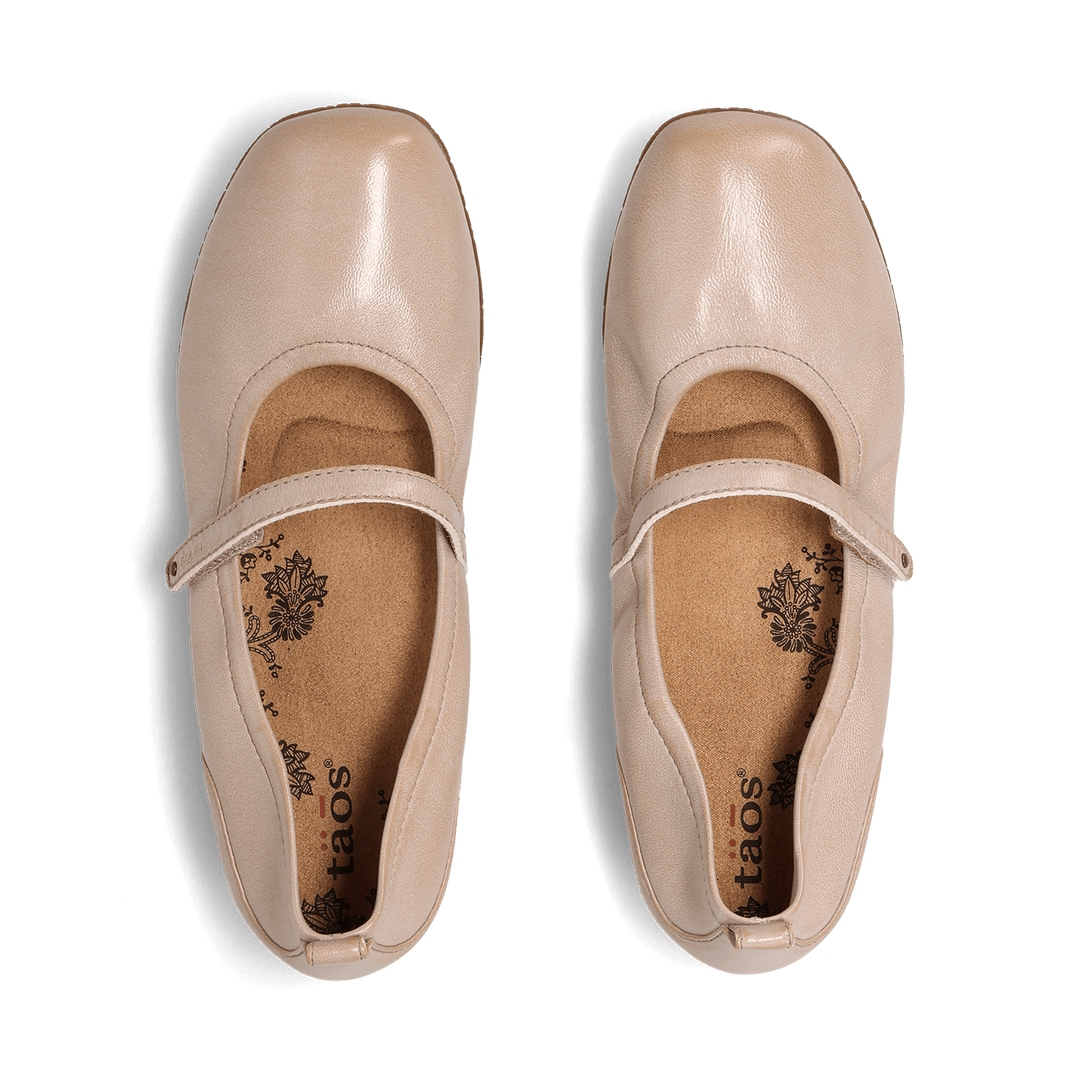Babble Ballet Flat by Taos - Oyster