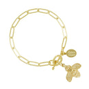 Bee Paperclip Bracelet
