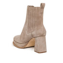 Bernardo Nicola Platform Boot Beige