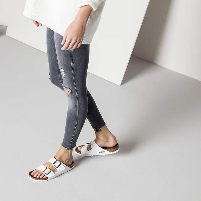Birkenstock ARIZONA Birko-Flor White -Med/Narrow