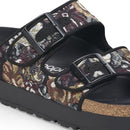 Birkenstock Arizona Flex Platform French Piping Brocade Black