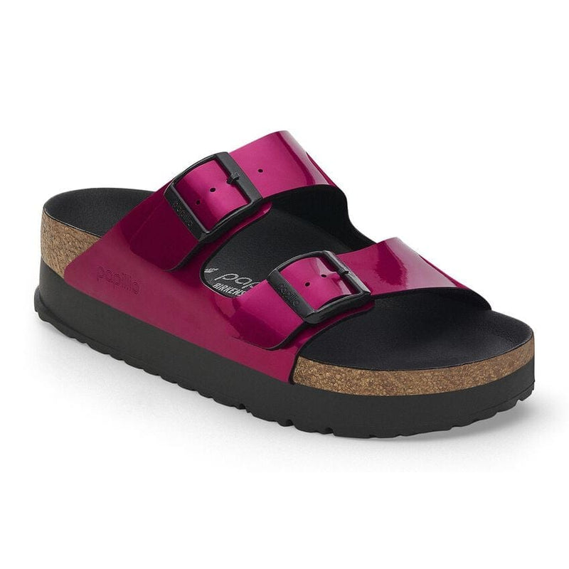 Birkenstock Arizona Platform Metallic Magenta