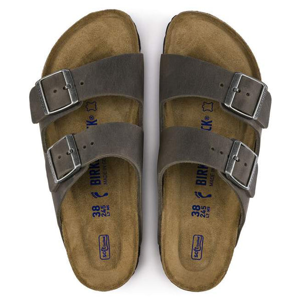 Birkenstock ARIZONA Soft footbed IRON OILED - Narrow/Medium