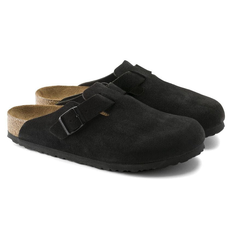 Birkenstock Boston Black Suede - Medium/Narrow