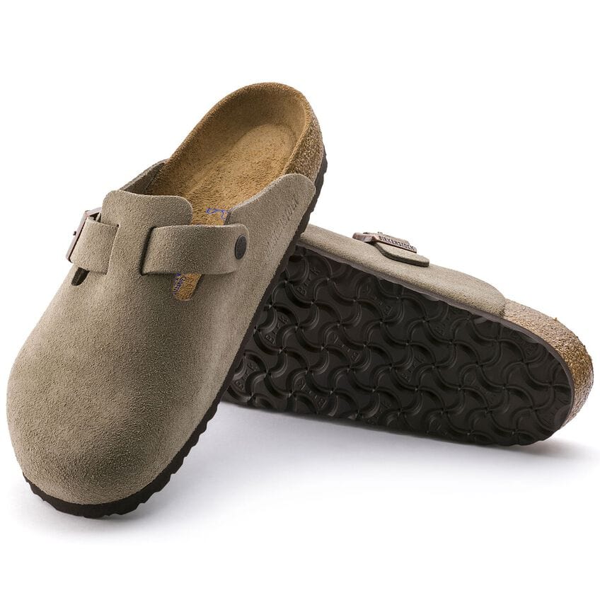 Birkenstock Boston Soft Footbed Taupe Suede - Reg