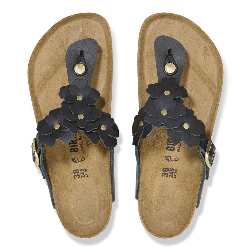 Birkenstock Gizeh Flowers Black