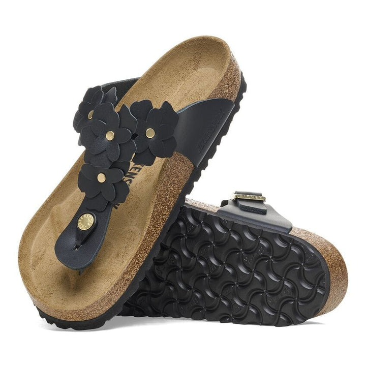 Birkenstock Gizeh Flowers Black