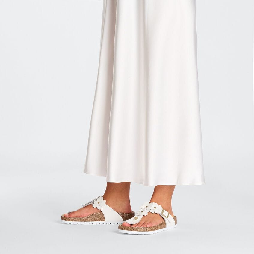 Birkenstock GIZEH FLOWERS White