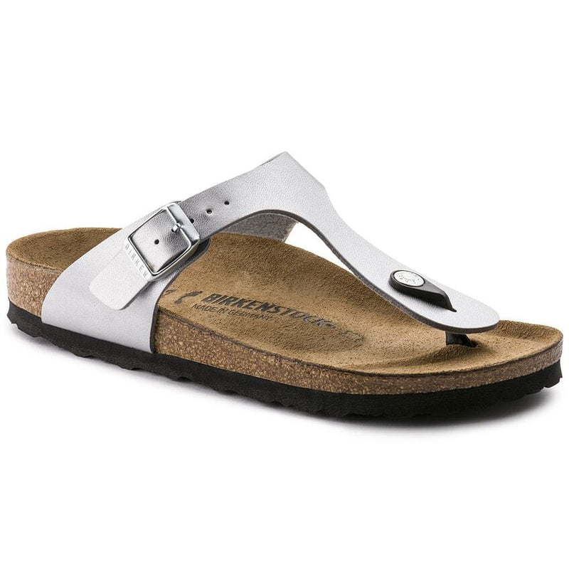 Birkenstock GIZEH Metallic Silver Reg