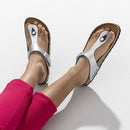 Birkenstock GIZEH Metallic Silver Reg