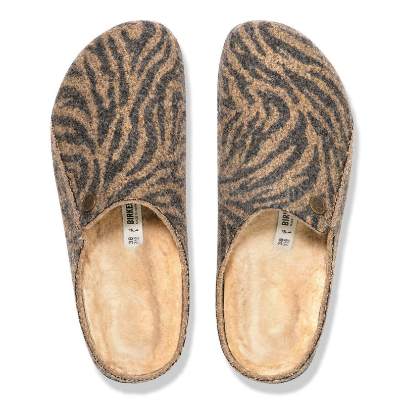 Birkenstock ZERMATT Wool Felt Zebra Toffee