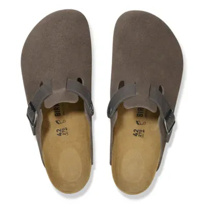 Boston Mixed Leather Concrete Gray Reg/Wide