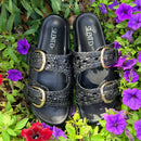 Britmi Woven Sandal by Silent D - Black