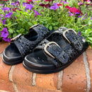Britmi Woven Sandal by Silent D - Black