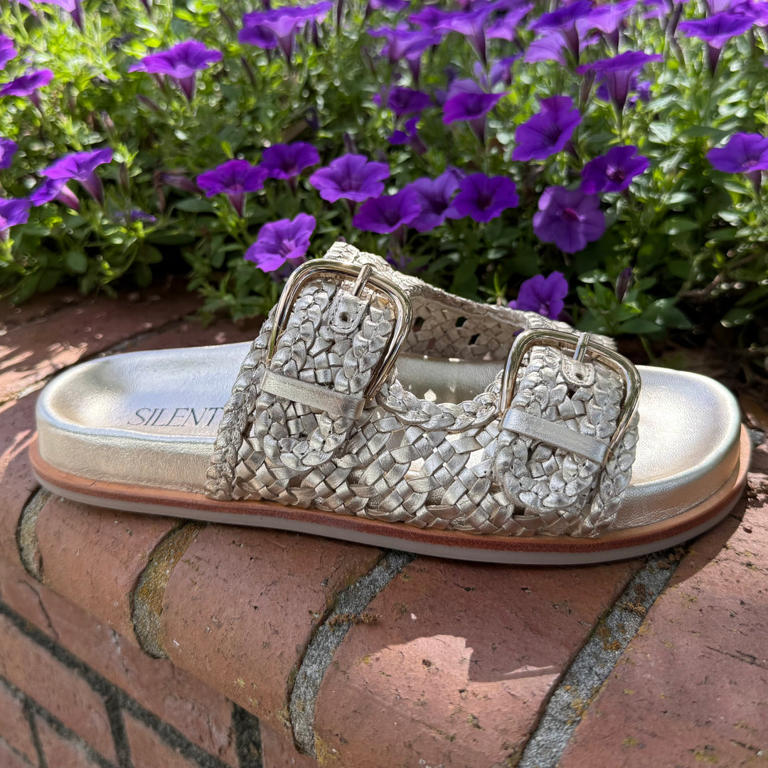 Britmi Woven Sandal by Silent D - Gold