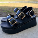 Brooke Sandal by J/Slide - Black Patent