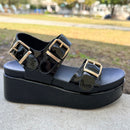 Brooke Sandal by J/Slide - Black Patent