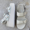 Brooke Sandal by J/Slide - Bone Multi