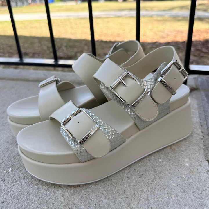 Brooke Sandal by J/Slide - Bone Multi