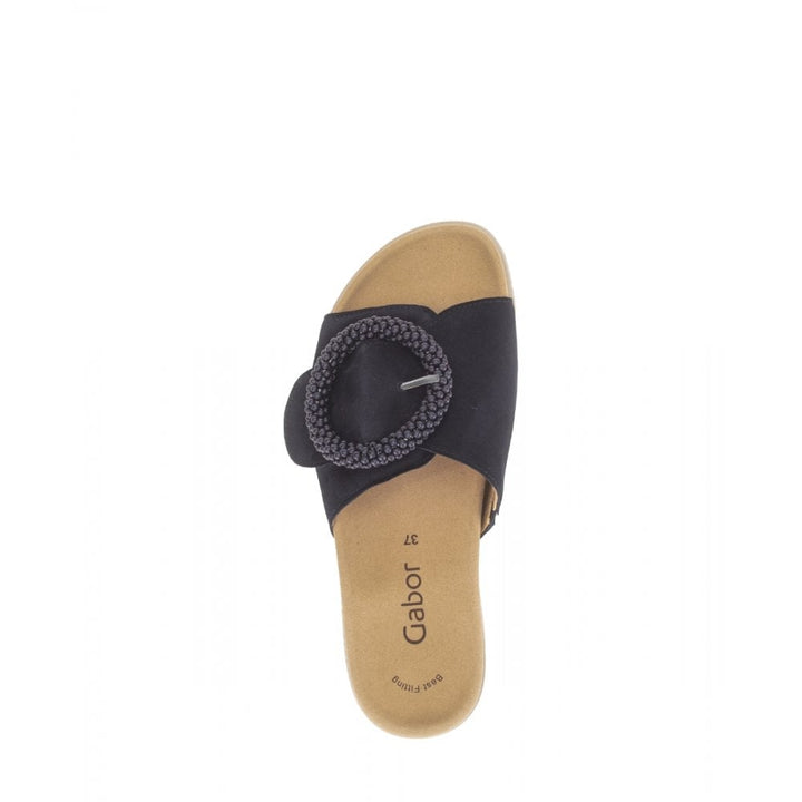 Buckle Slide by Gabor - Navy Blue 36